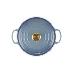 Le Creuset Signature Chambray Cast Iron Round Casserole 24cm